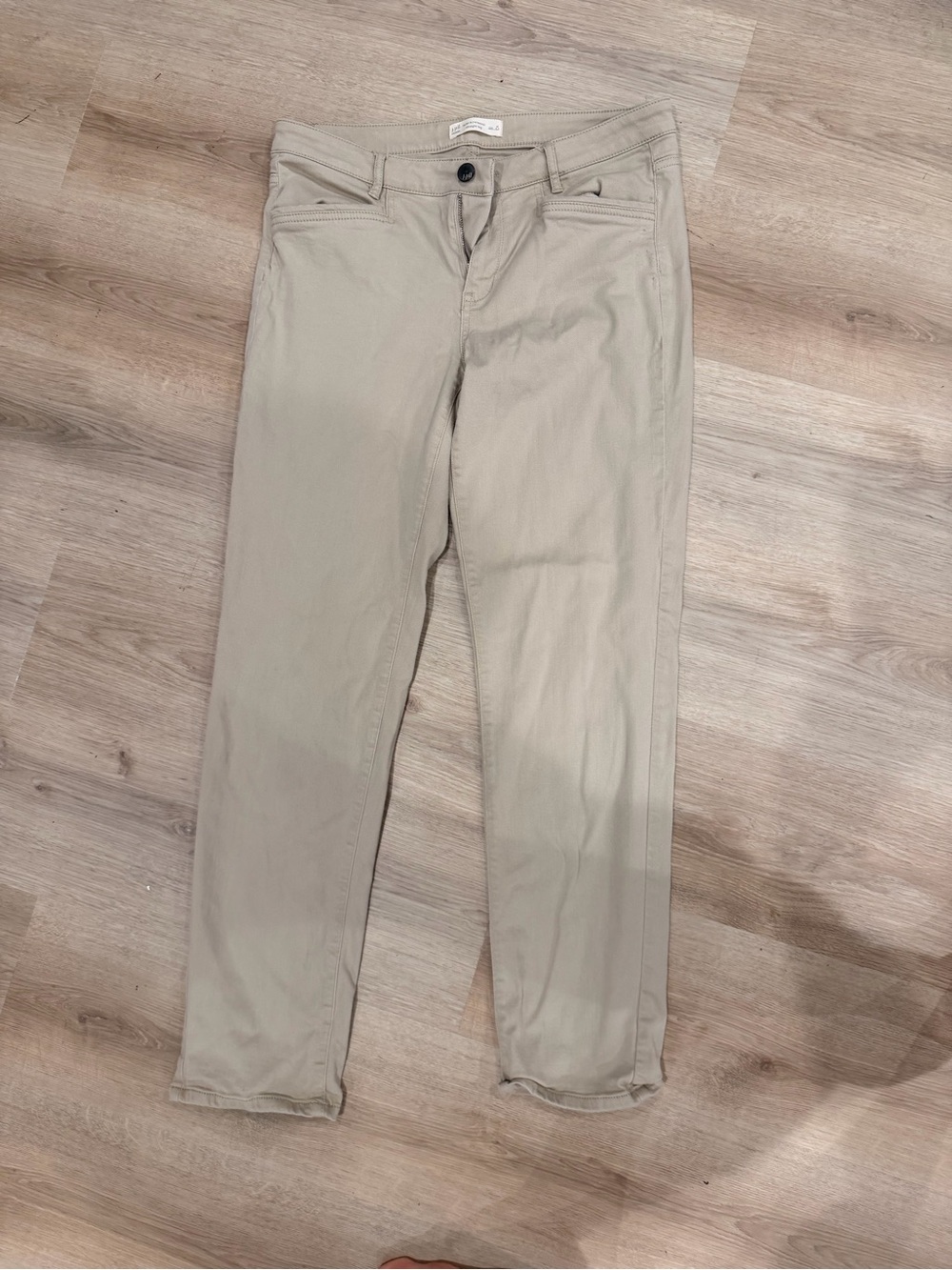 J. Jill Straight Leg Pants in Light Beige